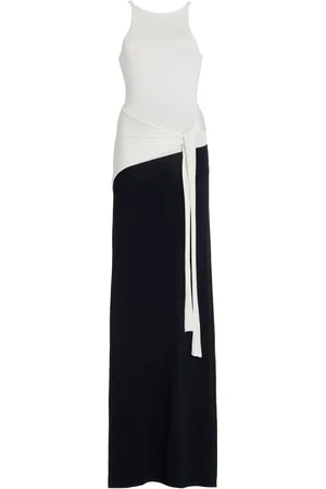 SIR Emery Two-Tone Wrap-Effect Jersey Maxi Dress - - 2 - Moda Operandi