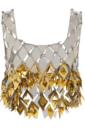 Paco rabanne Paillette-Sequin Chainmail Tank Top - - FR 38 - Moda Operandi