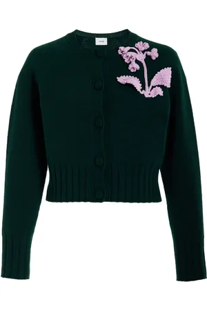 Erdem Embroidered Knit Wool Cardigan - - XS - Moda Operandi