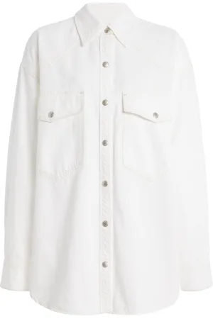 AGOLDE Lotta Oversized Denim Shirt - - M - Moda Operandi