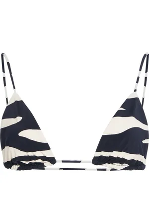 ZIAH Printed Bikini Top - Black/white - AU 6 - Moda Operandi
