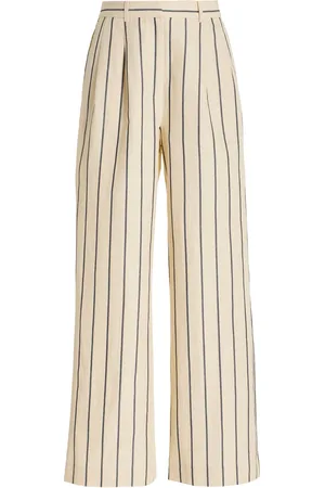 Jenni Kayne Jones Striped Cotton-Blend Wide-Leg Pants - - US 0 - Moda Operandi