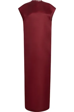 Khaite Lohan Mockneck Silk Maxi Dress - - US 2 - Moda Operandi