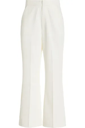 Favorite Daughter Exclusive Phoebe Twill Cropped Flared-Leg Pants - - US 8 - Moda Operandi