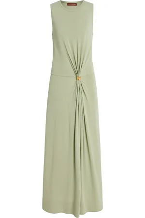 Altuzarra Saralien Gathered Jersey Maxi Dress - - L - Moda Operandi