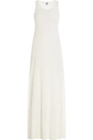 Totême Layered Knit Lyocell-Cashmere Maxi Dress - - M - Moda Operandi
