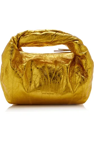 DRIES VAN NOTEN Twist Metallic Leather Bag - - OS - Moda Operandi