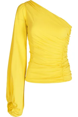 Silvia Tcherassi Oriana Asymmetric Puff-Sleeve Top - - S - Moda Operandi