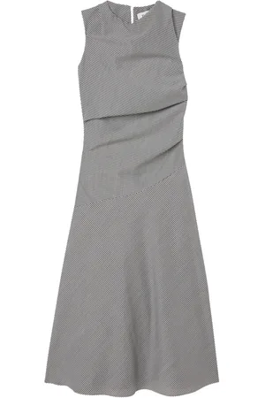 Rohe Checked Wool-Blend Cowl-Neck Maxi Dress - Black/white - FR 34 - Moda Operandi