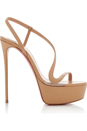 Christian Louboutin Rosalie 150 Leather Platform Sandals - - IT 37 - Moda Operandi