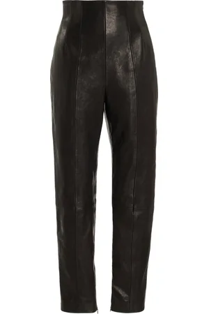 Khaite Lenn High-Rise Leather Pants - - US 4 - Moda Operandi
