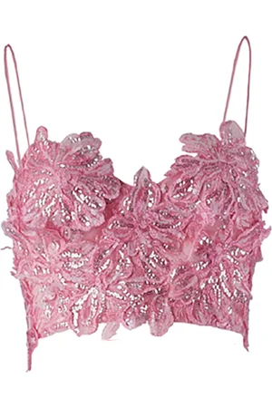 Silvia Tcherassi Alida Appliquéd Top - - S - Moda Operandi