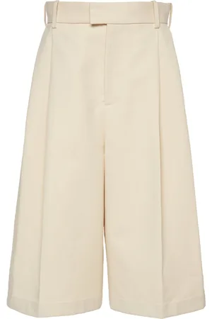 Bottega Veneta Pleated Cotton Shorts - - IT 36 - Moda Operandi