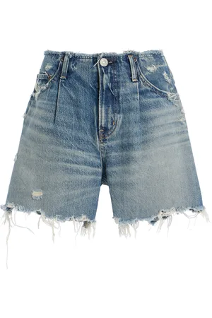 Moussy Ludlow Denim Shorts - - 24 - Moda Operandi