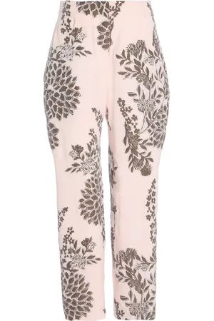 DELPOZO Exclusive Floral Silk-Blend Jacquard Pants - - FR 34 - Moda Operandi