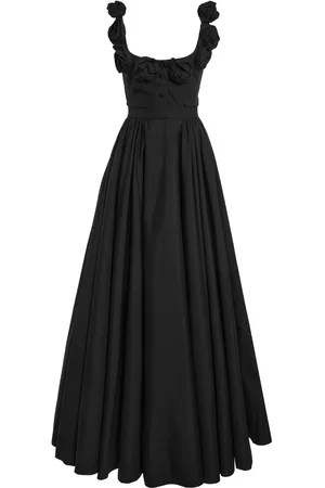 Giambattista Valli Rosette-Detailed Cotton Poplin Maxi Dress - - IT 38 - Moda Operandi