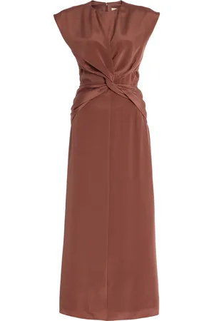 TOVE Jessa Twist-Detail Satin Maxi Dress - - FR 36 - Moda Operandi