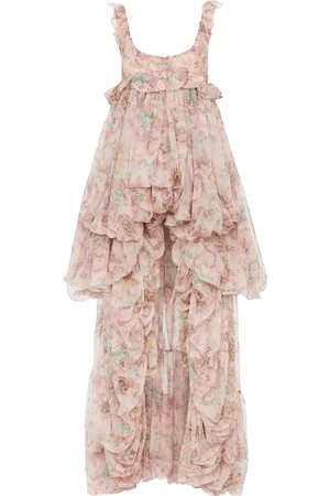 Chloé High-Low Organic Silk Charmeuse Bubble Gown - - FR 38 - Moda Operandi