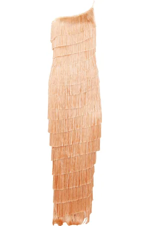 Francesca Miranda Isidora One-Shoulder Fringe Maxi Dress - - US 10 - Moda Operandi