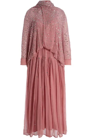 Albus Lumen Embellished Silk-Chiffon Gown - - AU 6 - Moda Operandi