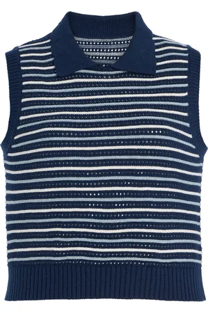 Matthew Bruch Striped Cropped Cotton-Blend Top - - XS - Moda Operandi