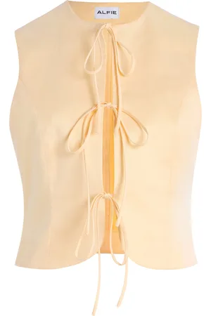 Alfie Exclusive Neda Bow-Detail Cotton Top - - XS - Moda Operandi