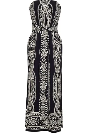 Cara Cara Newcastle Crepe Midi Dress - Black/white - US 0 - Moda Operandi