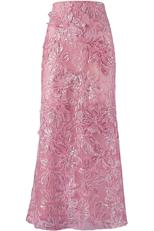 Silvia Tcherassi Astrid Appliquéd Midi Skirt - - S - Moda Operandi