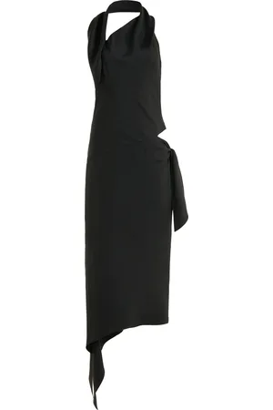 Courrèges Cutout Silk Midi Dress - - FR 42 - Moda Operandi