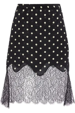 FRANCOISE Exclusive Stevie Lace-Trimmed Silk Crepe Mini Skirt - - FR 38 - Moda Operandi