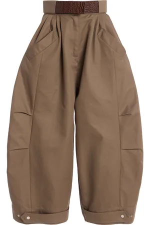 Niccolo Pasqualetti Montage Leather Cotton-Twill Trousers - - M - Moda Operandi