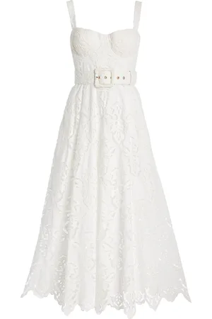 Cara Cara Calypso Embroidered Eyelet Cotton Dress - - US 0 - Moda Operandi