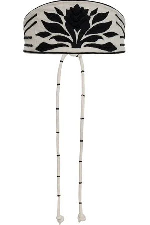 Andres Otalora Por Este Día Embroidered Wasit Belt - Black/white - OS - Moda Operandi