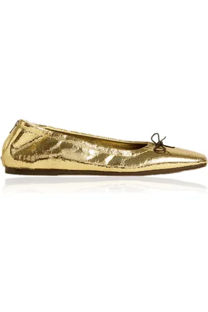 Golden Goose Amy Laminated Leather Ballet Flats - - IT 36 - Moda Operandi