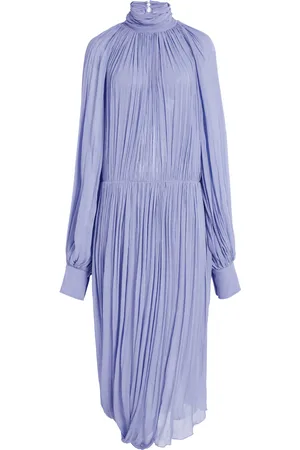 Stella McCartney Draped Silk-Crepe Midi Dress - - IT 42 - Moda Operandi