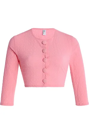 Lisa Marie Fernandez Seersucker Cardigan - - XS - Moda Operandi