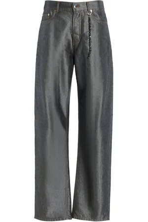 DARKPARK Gale Metallic Straight-Leg Jeans - - 24 - Moda Operandi