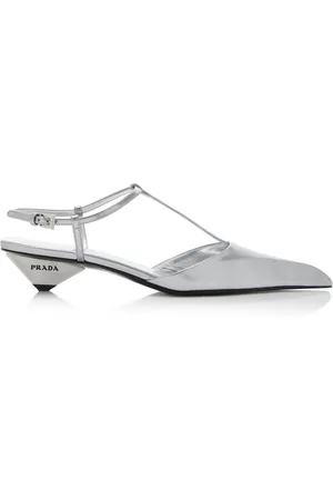 Prada Metallic Leather Pumps - - IT 36 - Moda Operandi