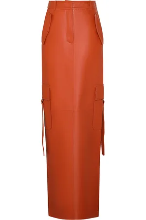 ZIMMERMANN Illustration Leather Cargo Maxi Skirt - - 0P - Moda Operandi