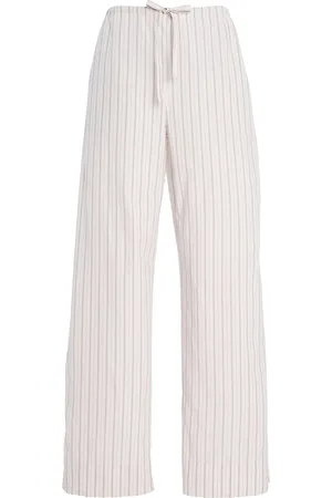 The Row Hypnosta Checked Cotton Wide-Leg Pants - - US 8 - Moda Operandi