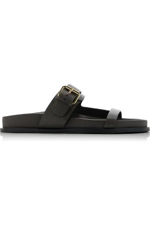 A.Emery Prince Leather Slide Sandals - - IT 36 - Moda Operandi