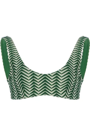 Zulu & Zephyr Zig-Zag Balconette Bikini Top - - AU 6 - Moda Operandi
