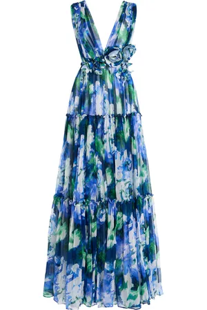 Costarellos Arella Floral Georgette Gown - - FR 38 - Moda Operandi