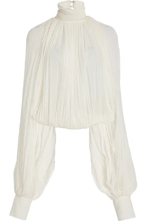 Stella McCartney Draped Silk-Crepe Top - - IT 36 - Moda Operandi
