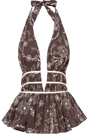 SIEDRES Minila Sequined Halter Top - - EU 36 - Moda Operandi