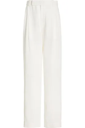 SIR Clemence Pleated Linen-Blend Straight-Leg Pants - - 1 - Moda Operandi