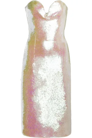 Bottega Veneta Sequin Bustier Midi Dress - - XS - Moda Operandi