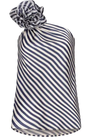 Silvia Tcherassi Sebastiana Single-Shoulder Silk-Blend Top - - XS - Moda Operandi