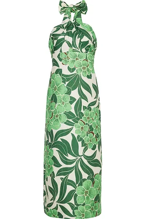 Cara Cara Perla Linen Halter Midi Dress - - US 6 - Moda Operandi