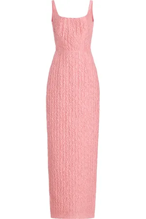 EMILIA WICKSTEAD Sharon Seersucker Maxi Dress - - UK 6 - Moda Operandi